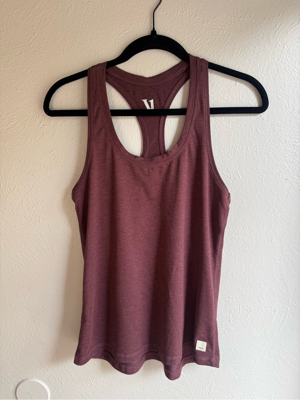 Vuori Racerback Tank Top in Wine - Picture 1 of 5